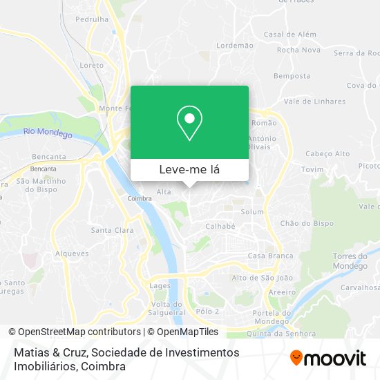 Matias & Cruz, Sociedade de Investimentos Imobiliários mapa