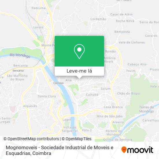 Mognomoveis - Sociedade Industrial de Moveis e Esquadrias mapa