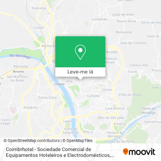 Coimbrhotel - Sociedade Comercial de Equipamentos Hoteleiros e Electrodomésticos mapa