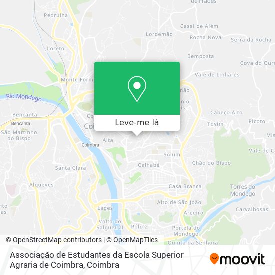 Associação de Estudantes da Escola Superior Agraria de Coimbra mapa