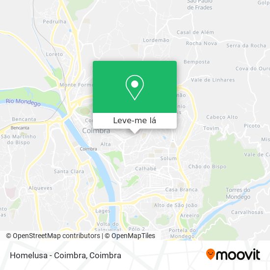 Homelusa - Coimbra mapa