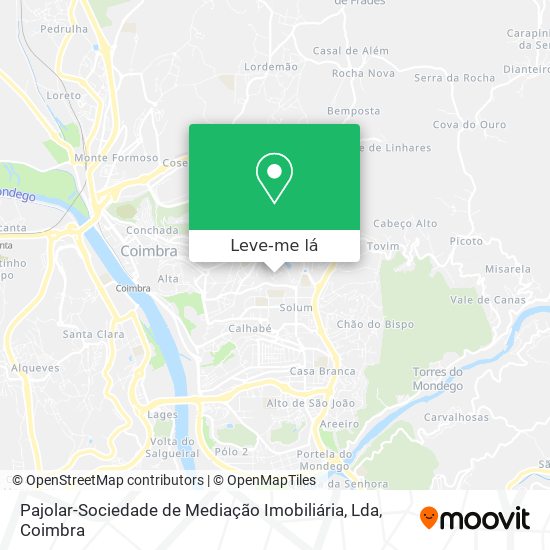 Pajolar-Sociedade de Mediação Imobiliária, Lda mapa
