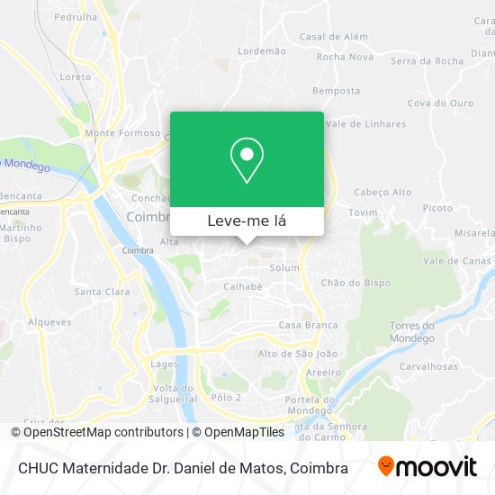 CHUC Maternidade Dr. Daniel de Matos mapa