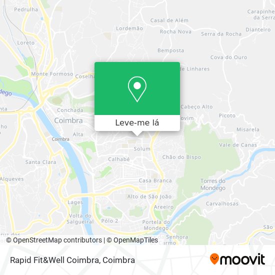 Rapid Fit&Well Coimbra mapa