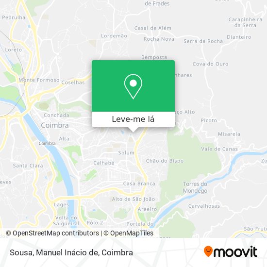Sousa, Manuel Inácio de mapa