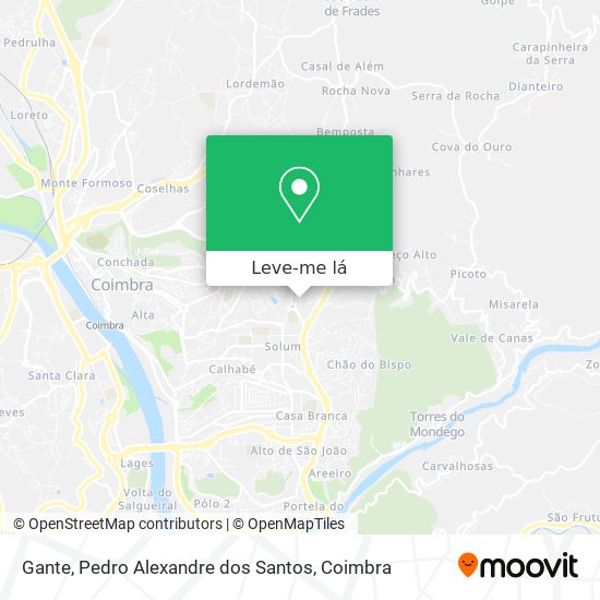 Gante, Pedro Alexandre dos Santos mapa