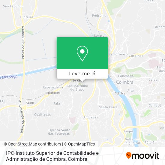 IPC-Instituto Superior de Contabilidade e Admnistração de Coimbra mapa
