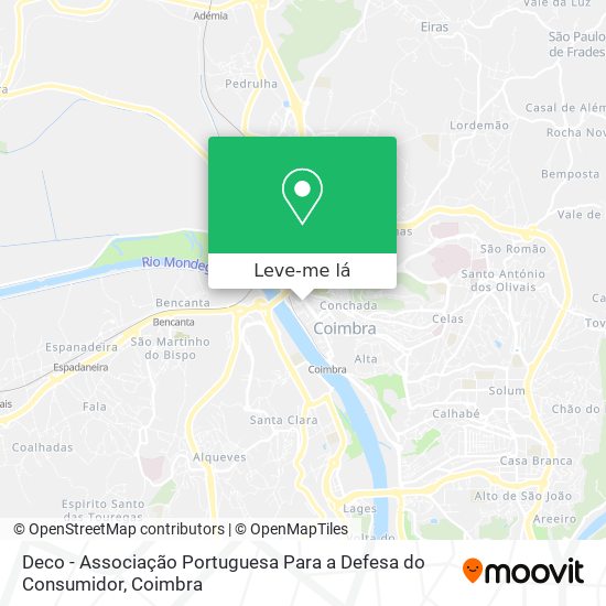 Deco - Associação Portuguesa Para a Defesa do Consumidor mapa