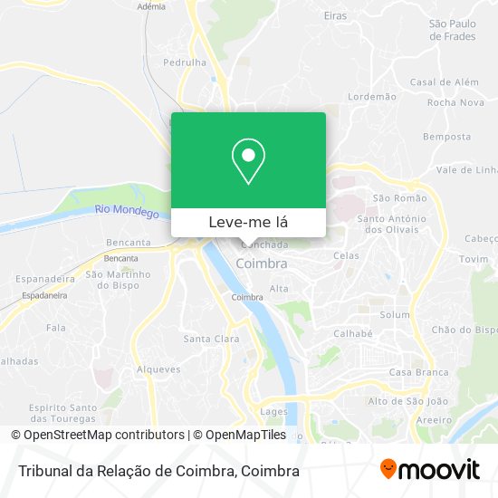 Tribunal da Relação de Coimbra mapa