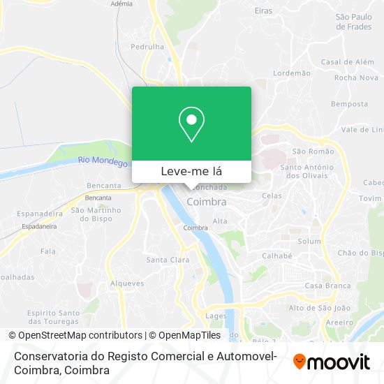 Conservatoria do Registo Comercial e Automovel-Coimbra mapa