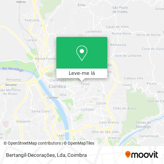Bertangil-Decorações, Lda mapa