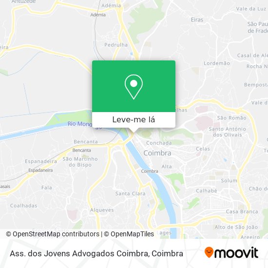 Ass. dos Jovens Advogados Coimbra mapa