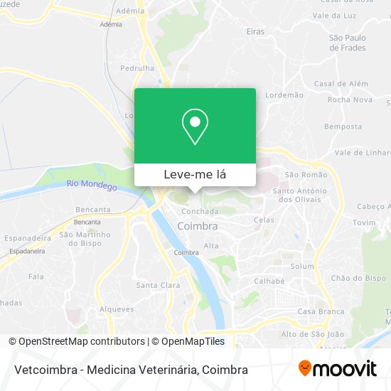 Vetcoimbra - Medicina Veterinária mapa