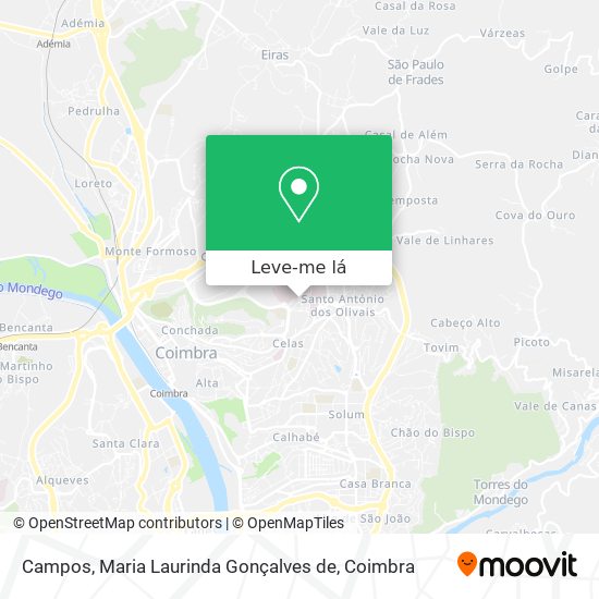 Campos, Maria Laurinda Gonçalves de mapa