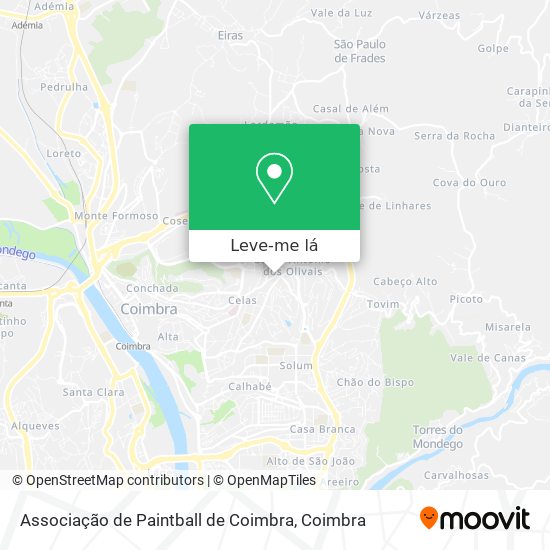 Associação de Paintball de Coimbra mapa