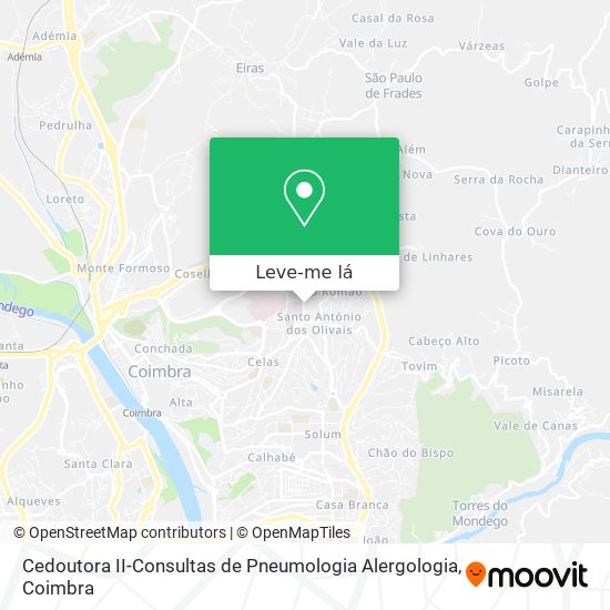 Cedoutora II-Consultas de Pneumologia Alergologia mapa