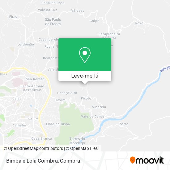 Bimba e Lola Coimbra mapa