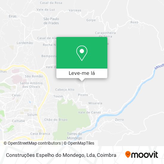 Construções Espelho do Mondego, Lda mapa