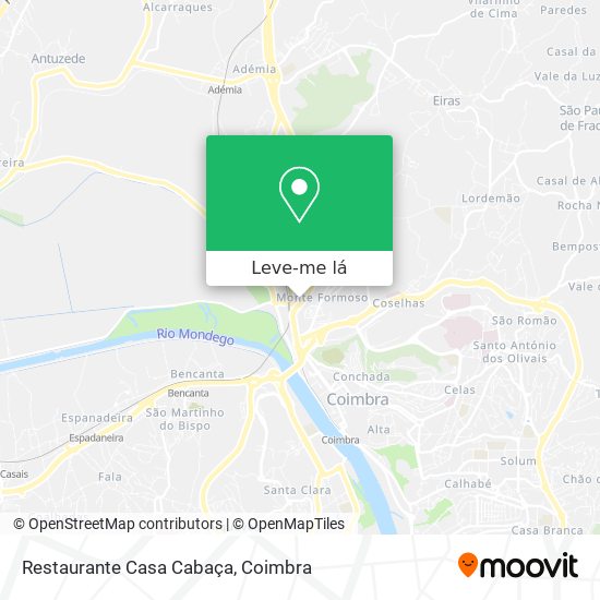 Restaurante Casa Cabaça mapa