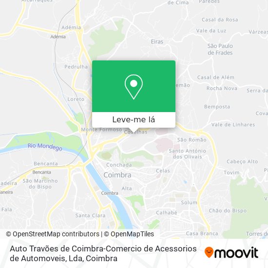 Auto Travões de Coimbra-Comercio de Acessorios de Automoveis, Lda mapa