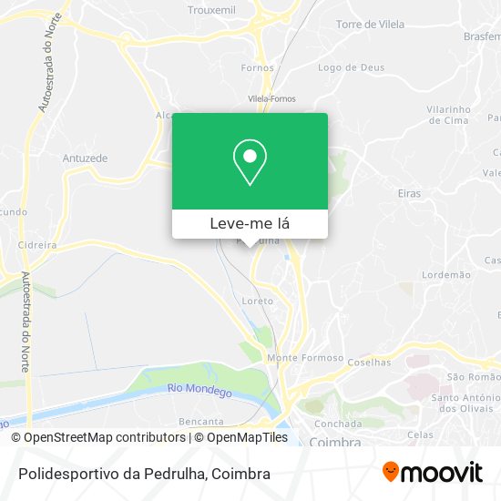 Polidesportivo da Pedrulha mapa