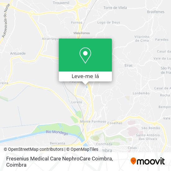 Fresenius Medical Care NephroCare Coimbra mapa