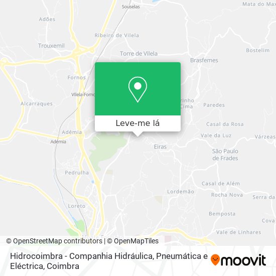 Hidrocoimbra - Companhia Hidráulica, Pneumática e Eléctrica mapa