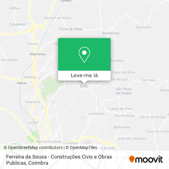 Ferreira de Sousa - Construções Civis e Obras Publicas mapa