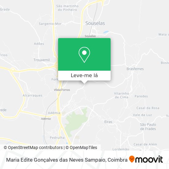 Maria Edite Gonçalves das Neves Sampaio mapa