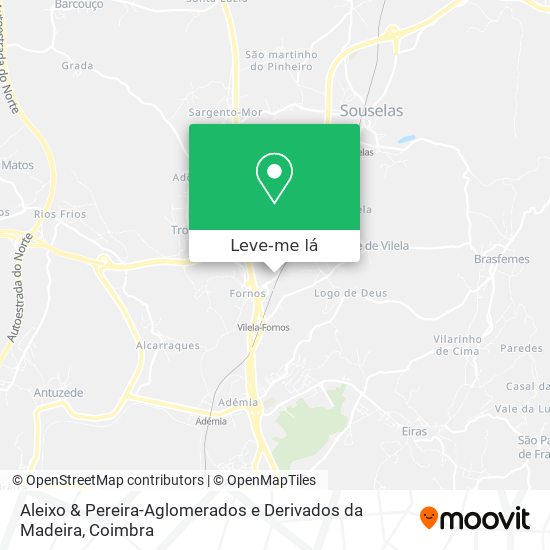 Aleixo & Pereira-Aglomerados e Derivados da Madeira mapa