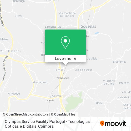 Olympus Service Facility Portugal - Tecnologias Ópticas e Digitais mapa