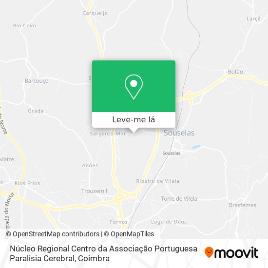 Núcleo Regional Centro da Associação Portuguesa Paralisia Cerebral mapa