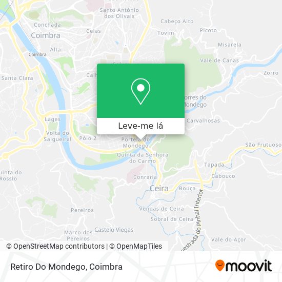 Retiro Do Mondego mapa