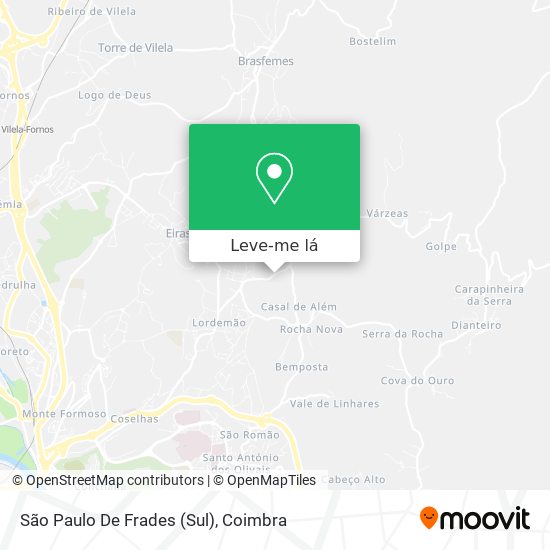 São Paulo De Frades (Sul) mapa