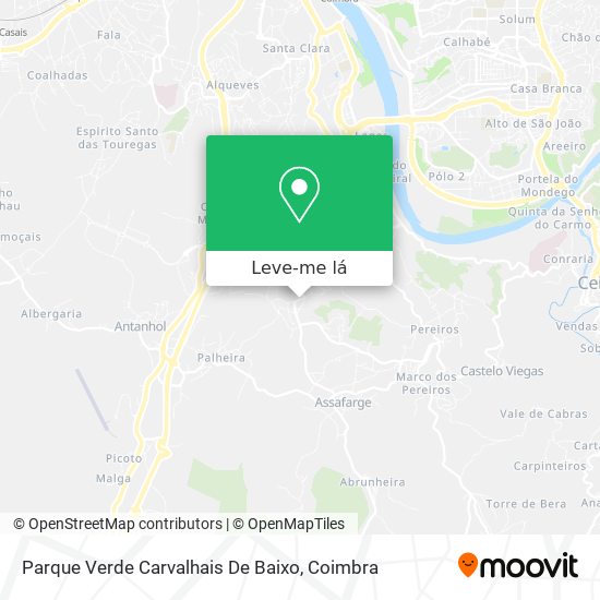 Parque Verde Carvalhais De Baixo mapa