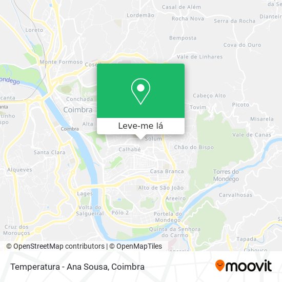 Temperatura - Ana Sousa mapa