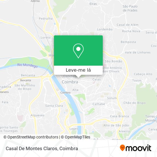 Casal De Montes Claros mapa