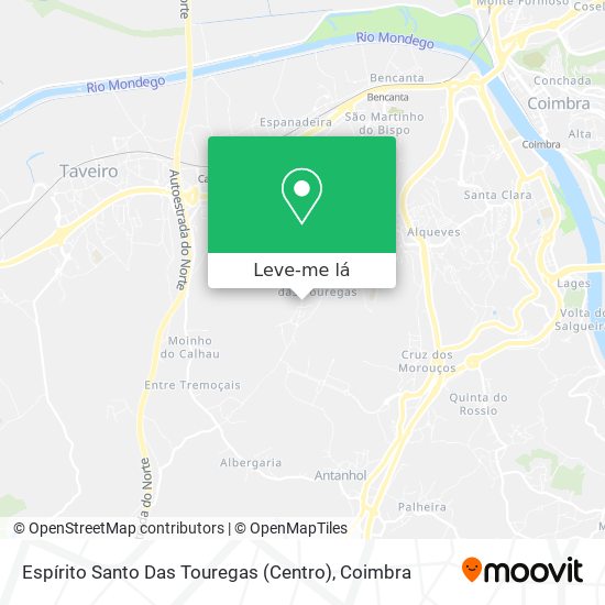 Espírito Santo Das Touregas (Centro) mapa
