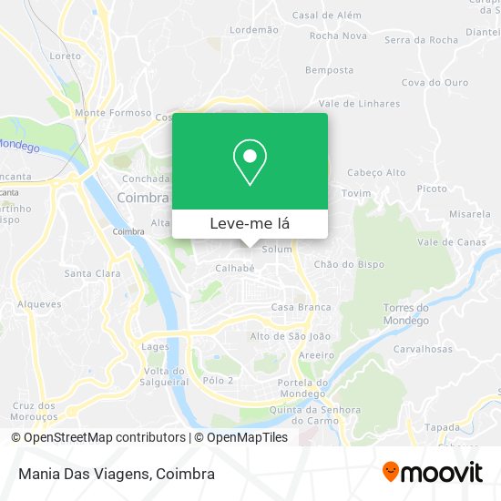 Mania Das Viagens mapa