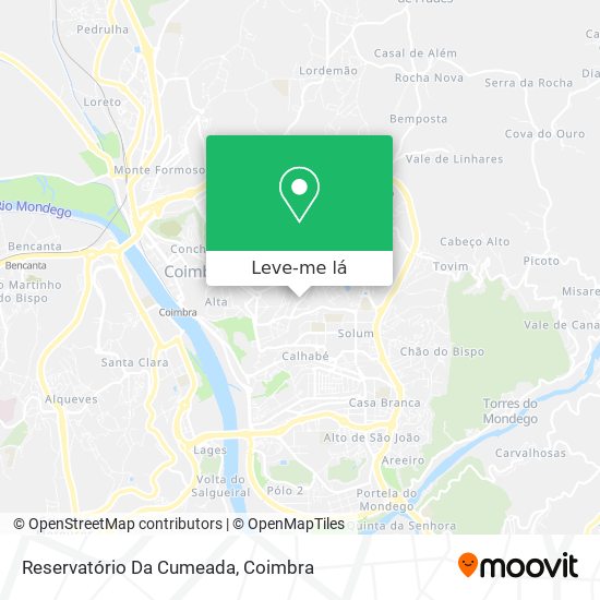Reservatório Da Cumeada mapa