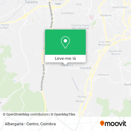 Albergaria - Centro mapa