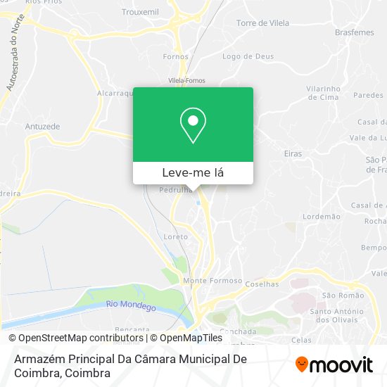 Armazém Principal Da Câmara Municipal De Coimbra mapa
