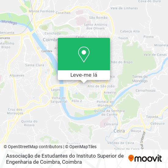 Associação de Estudantes do Instituto Superior de Engenharia de Coimbra mapa