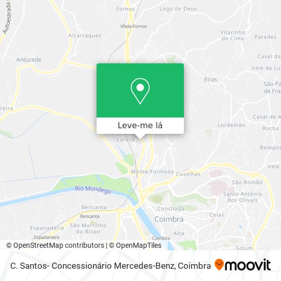 C. Santos- Concessionário Mercedes-Benz mapa