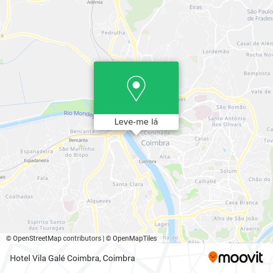 Hotel Vila Galé Coimbra mapa