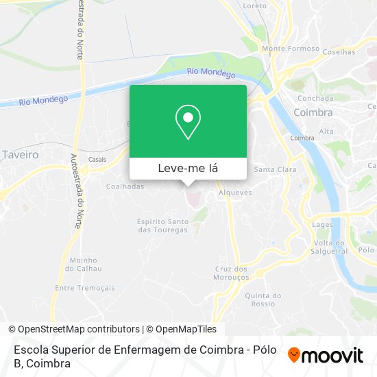 Escola Superior de Enfermagem de Coimbra - Pólo B mapa