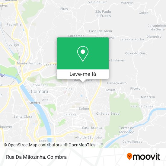 Rua Da Mãozinha mapa