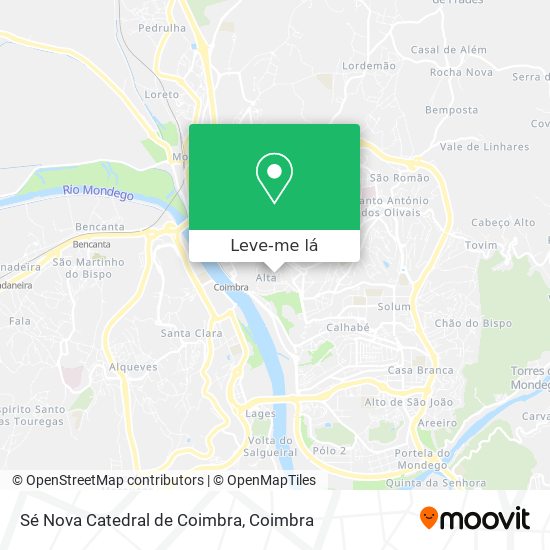 Sé Nova Catedral de Coimbra mapa