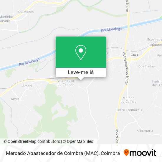 Mercado Abastecedor de Coimbra (MAC) mapa