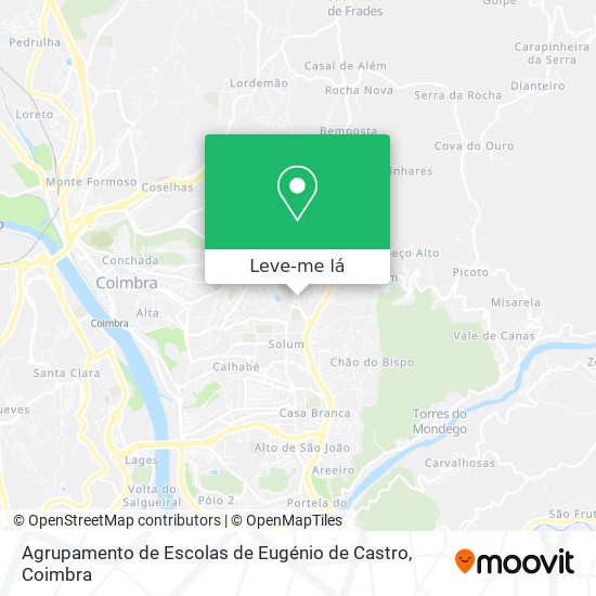Agrupamento de Escolas de Eugénio de Castro mapa